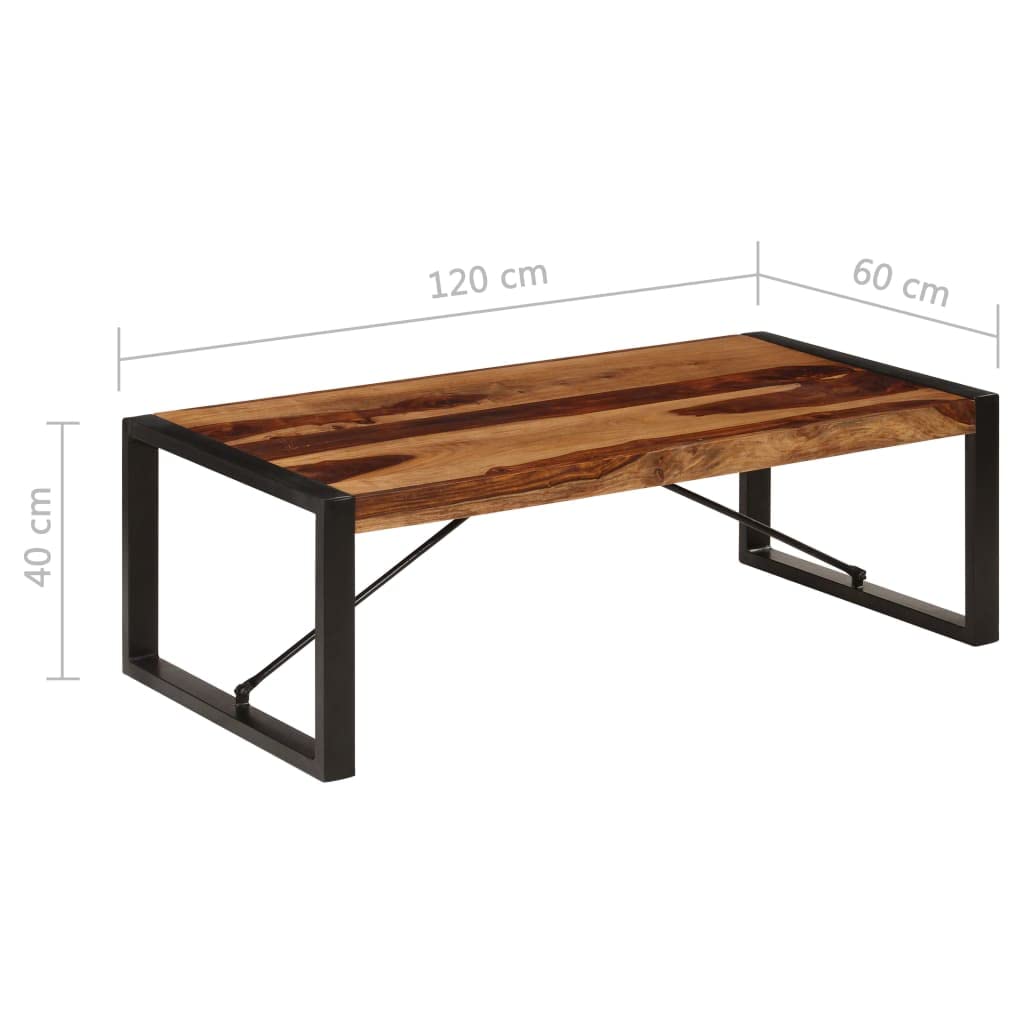 47.2"x23.6"x15.7" Solid Sheesham Wood Coffee Table T137
