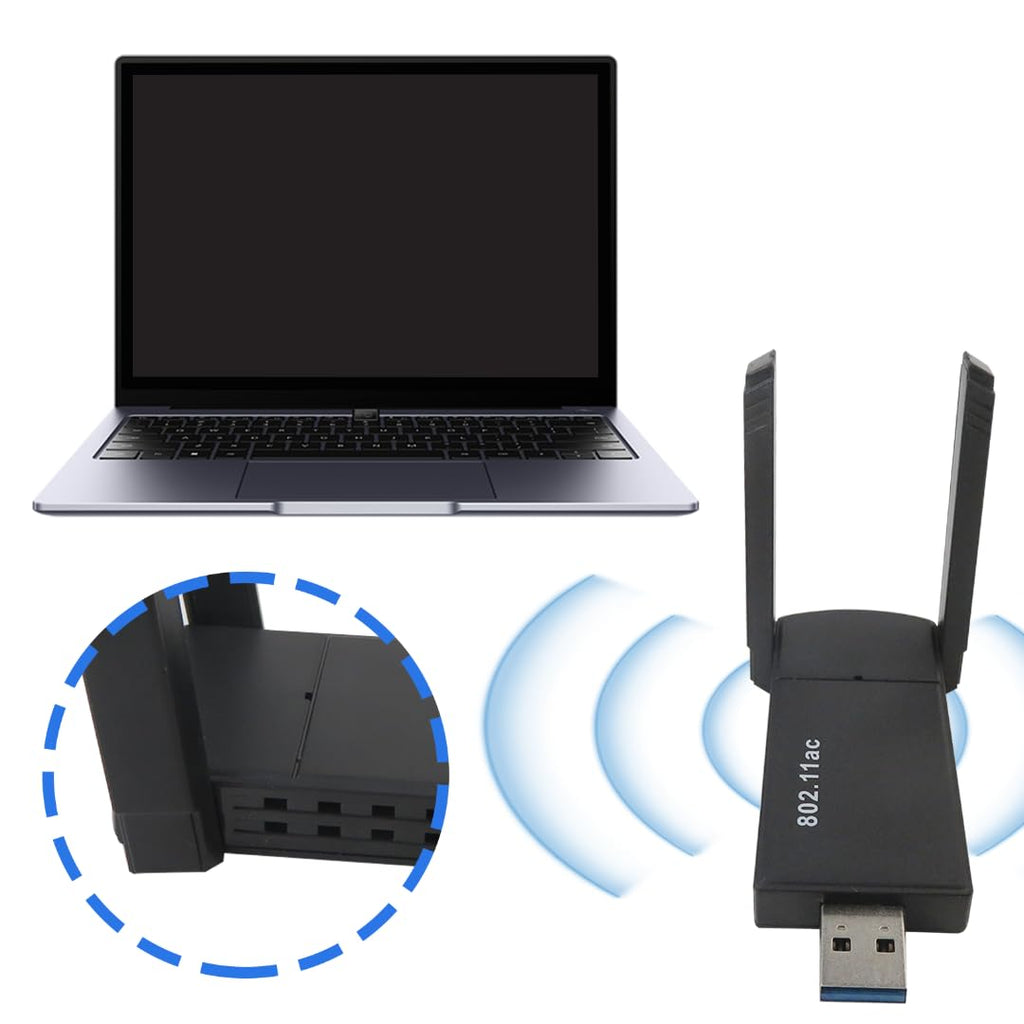 AC1300Mbps USB 3.0 Dual Band Wireless WiFi Adapter M234301