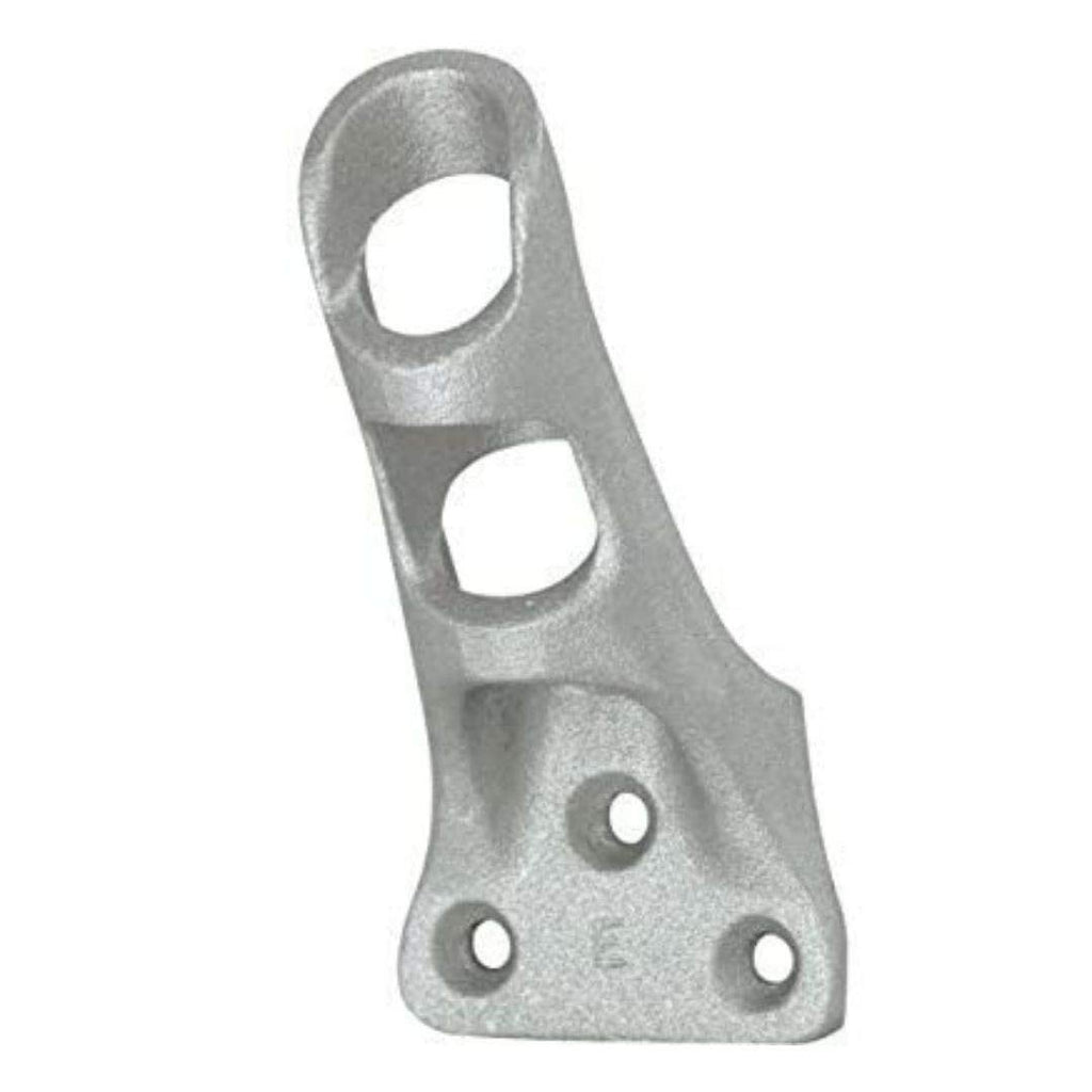 Cast Aluminum Bracket for .75" Outside Diameter Flagpoles in Silver O7569