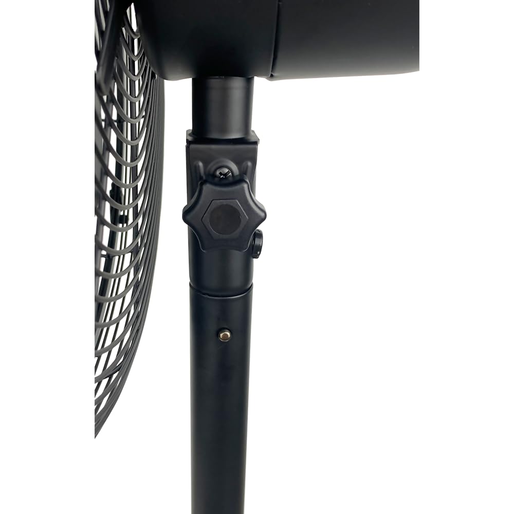 Matte Black 16" Pedestal Fan, 3 Speeds P9091