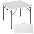 34" White Folding Plastic Table A5639