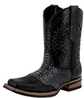 Black Leather Cowboy Boots L58759