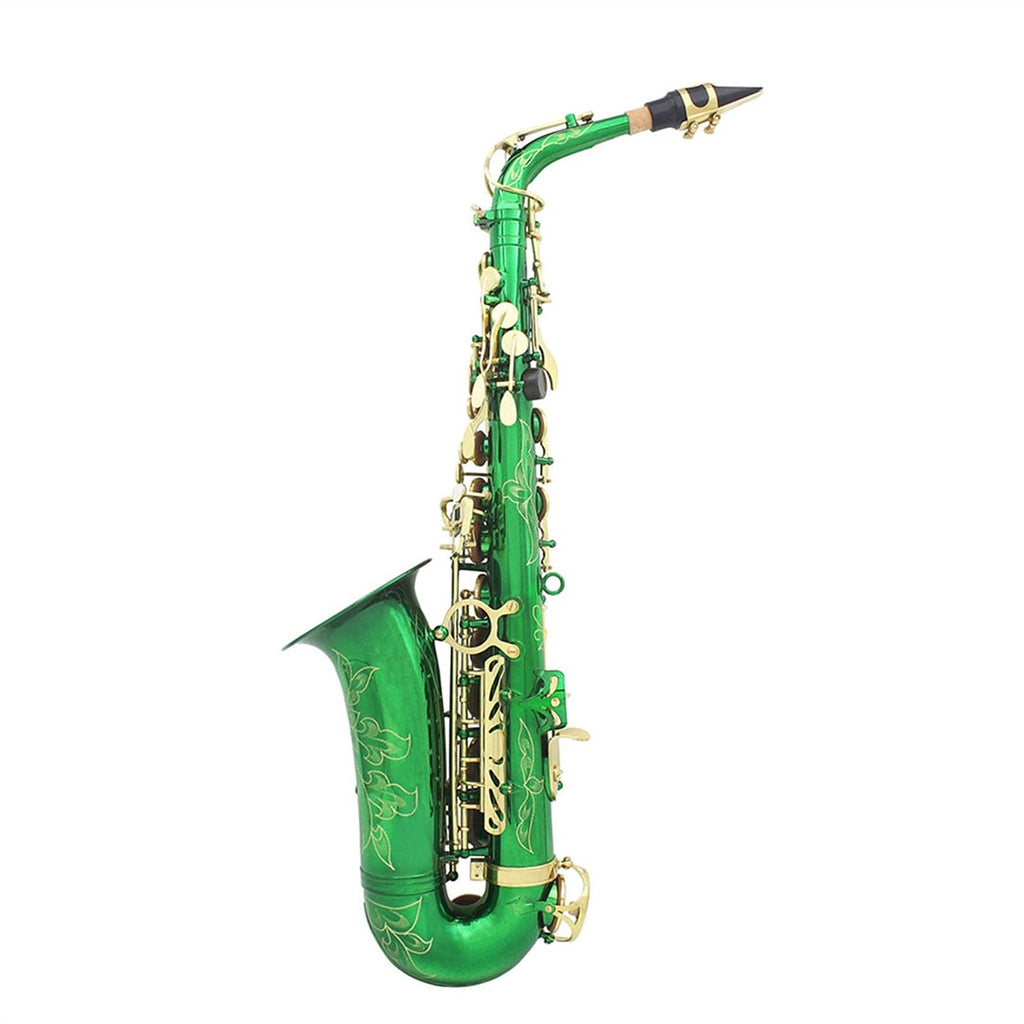 Green E-Flat Alto Saxophone I303801