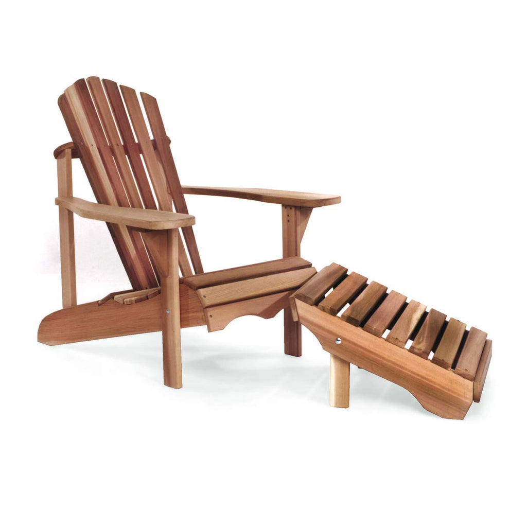 Adirondack Cedar Patio Chair & Ottoman O8137