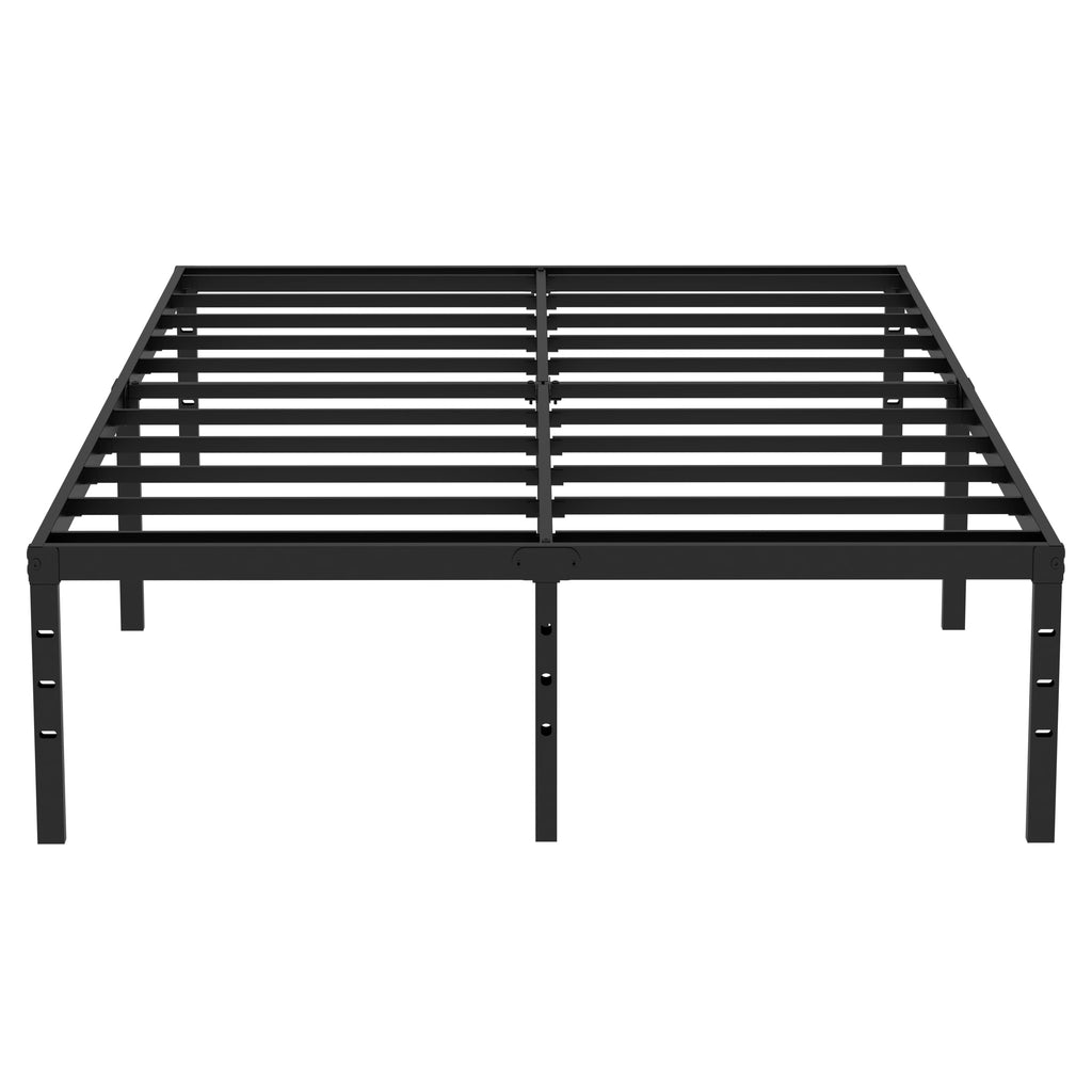 King Size Black Metal Bed Frame with Underbed Storage I49547