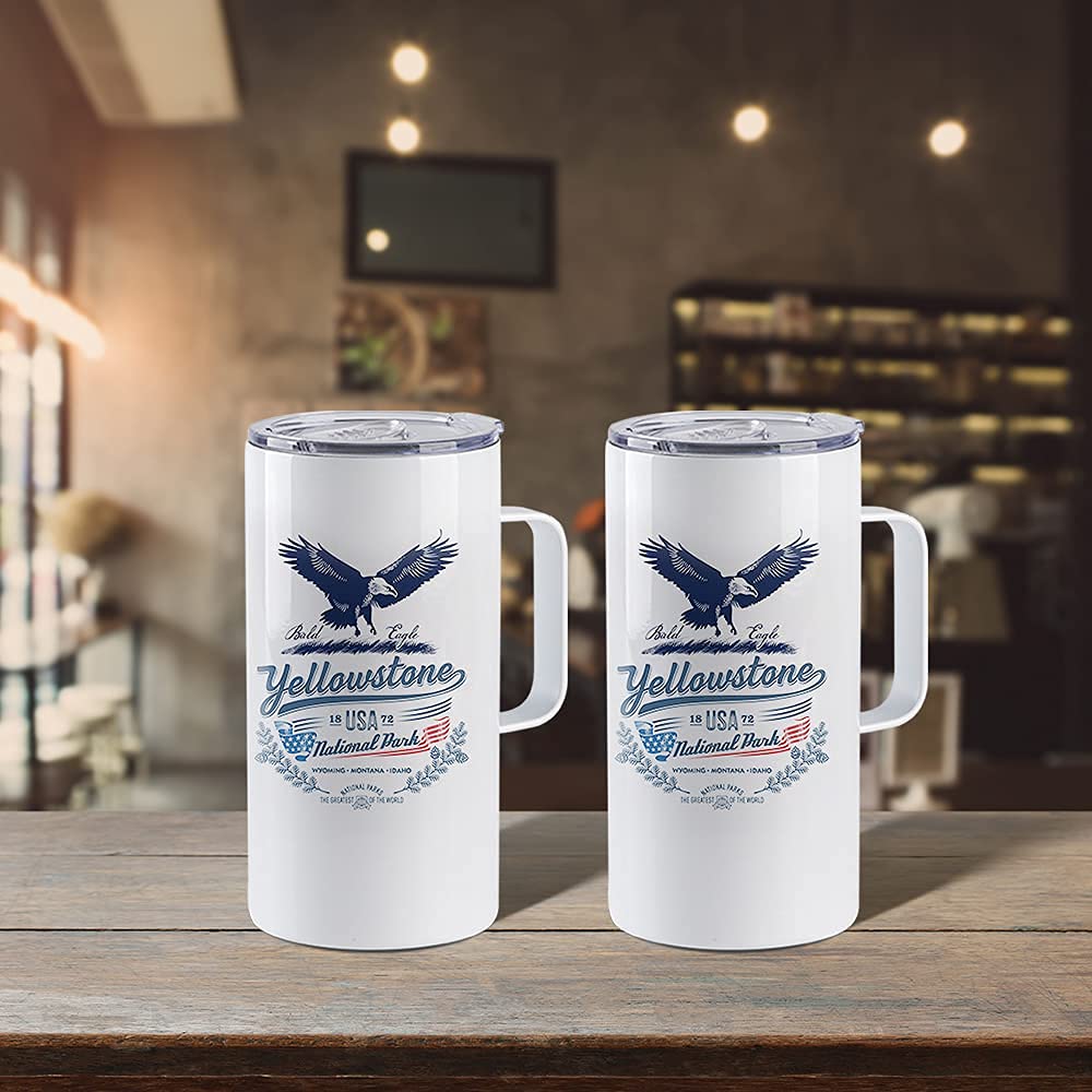 4 Pack 20 OZ Sublimation Tumblers with Printable Handle J362