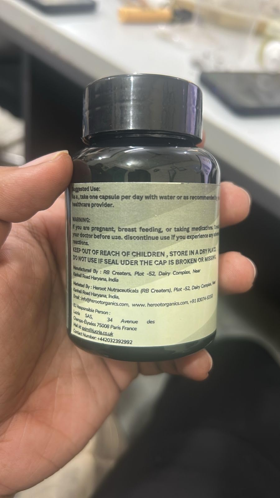 Organic Moringa Capsules 120 Capsules U6605