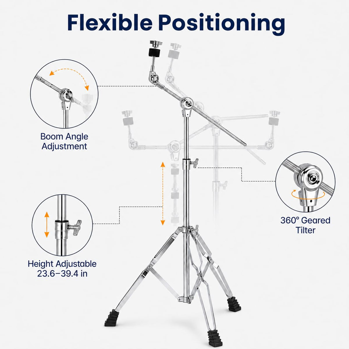 Adjustable Boom Cymbal Stand C418
