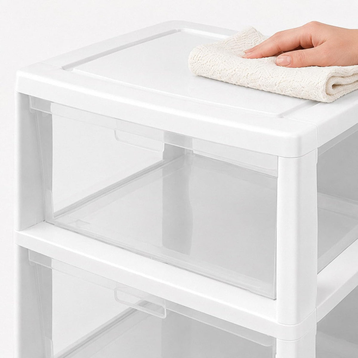 3 Drawer Clear Plastic Storage Organizer S622