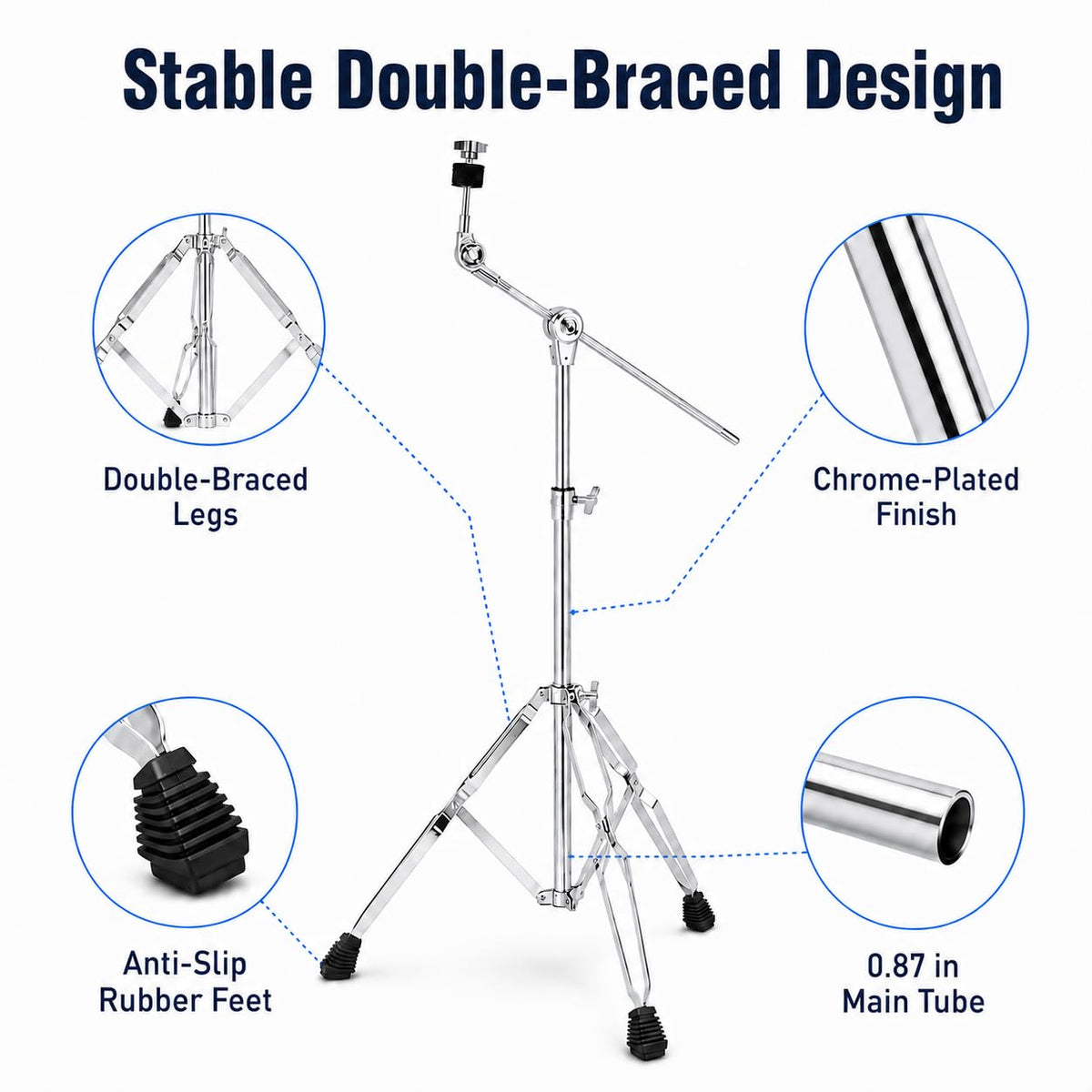 Adjustable Boom Cymbal Stand C418