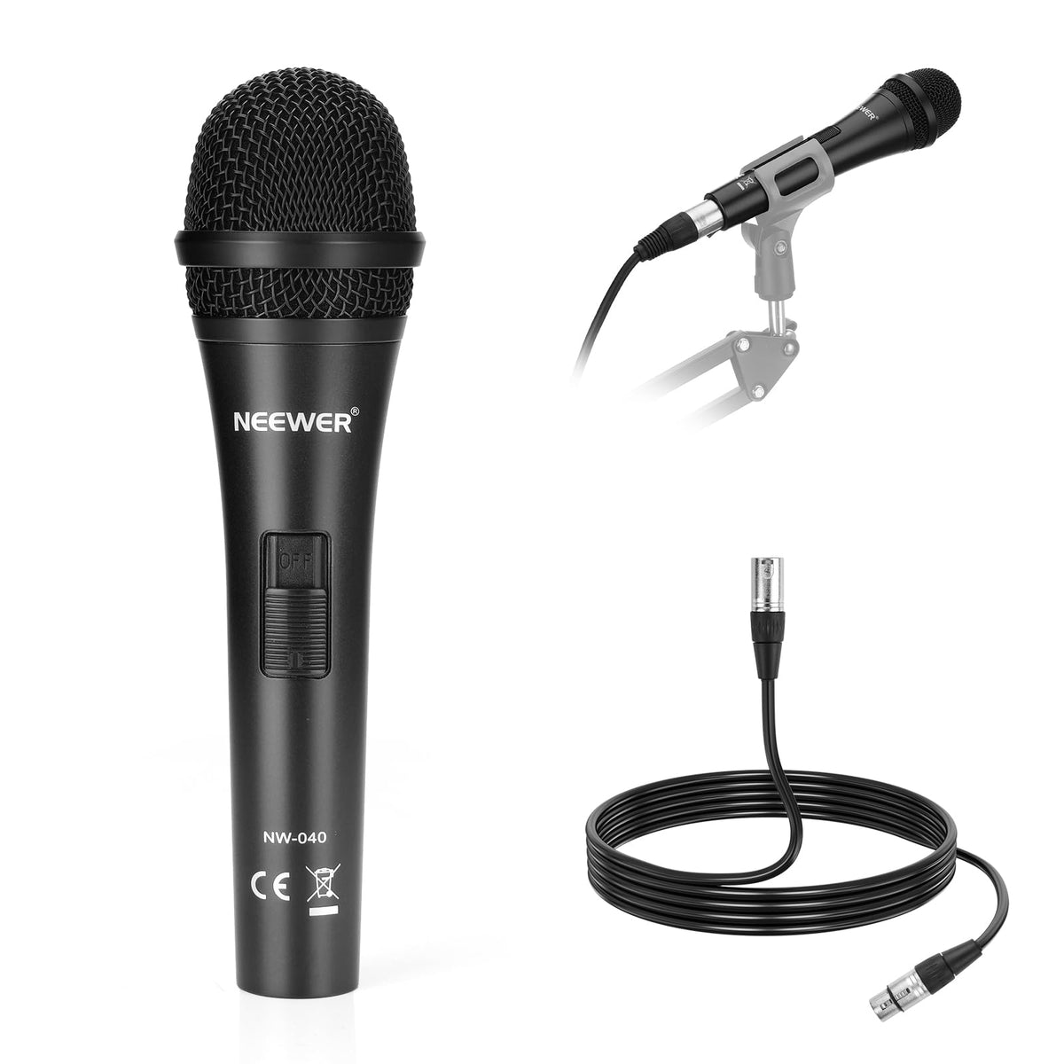 Cardioid Dynamic Microphone with XLR Cable G477269
