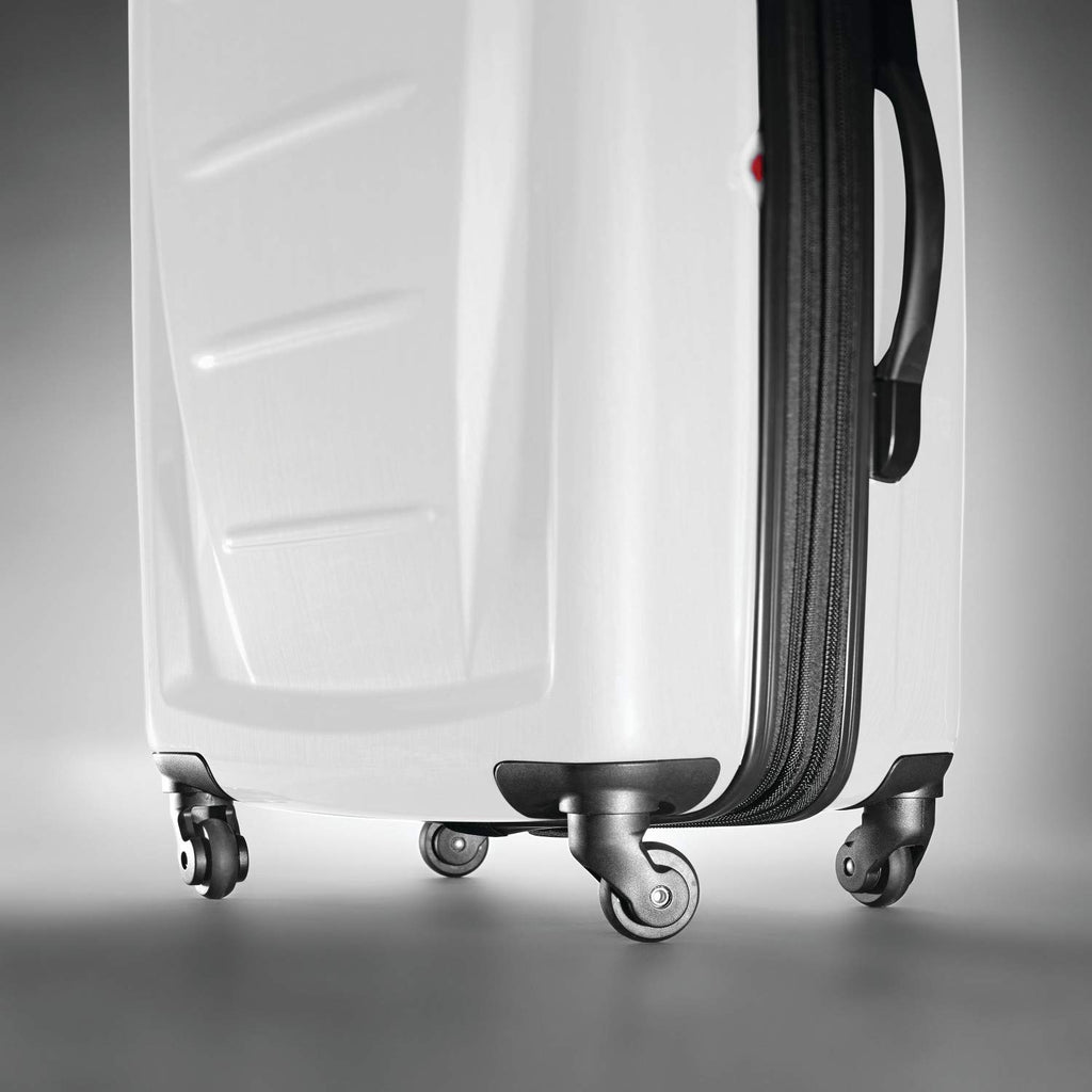 Hardside Luggage with Spinner Wheels, Carry-On 20-Inch, Brushed White F43363