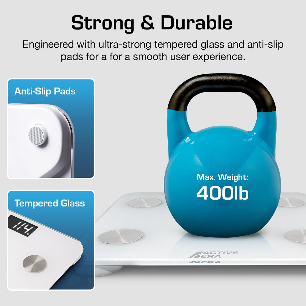 White Digital Bathroom Bluetooth Scale A3250