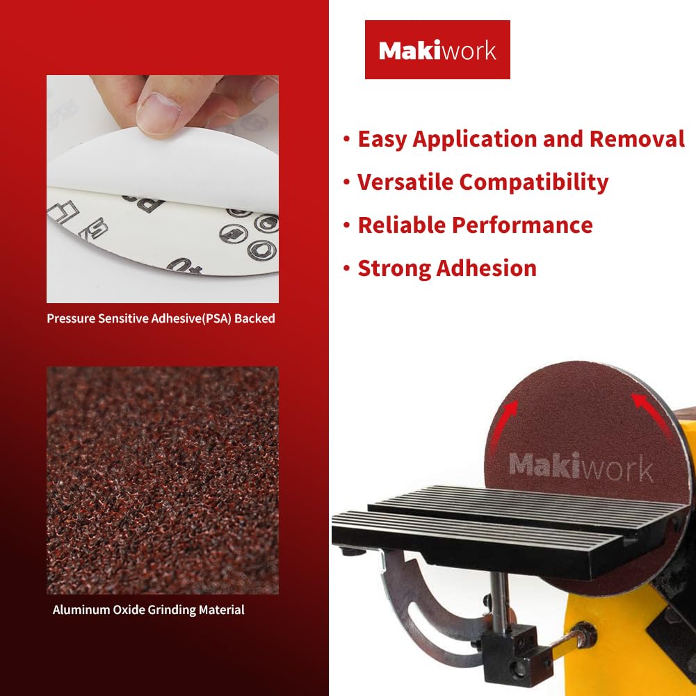 4x36 Inch Aluminum Oxide Sanding Belts and 6-Inch PSA Sanding Discs Set G54215