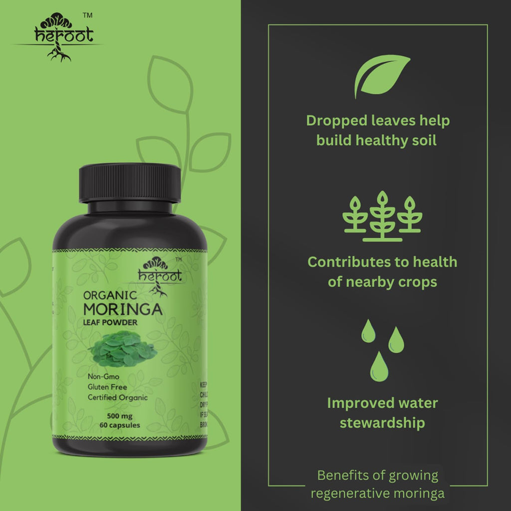 Organic Moringa Capsules 120 Capsules U6605