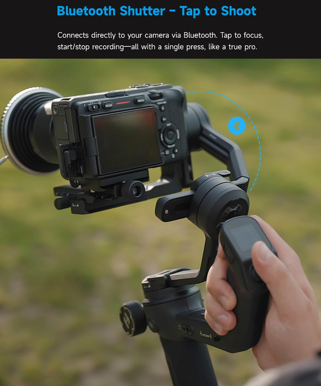 3-Axis Gimbal Stabilizer with AI Tracking and Detachable Handle S221