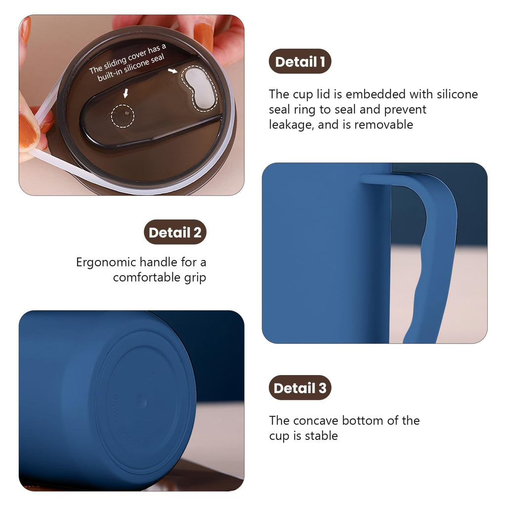 2 Pack Insulated Stainless Steel Travel Mug 16.9 oz V8416