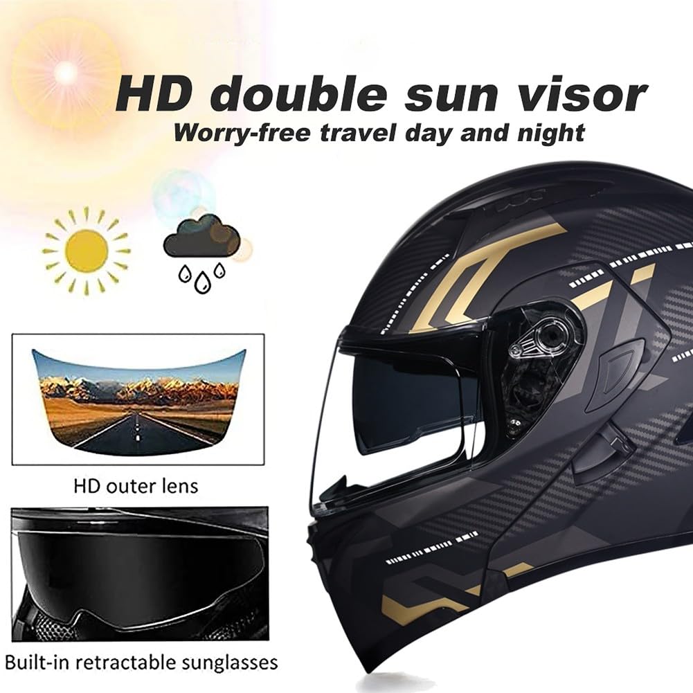 DOT Approved Flip Up Full Face Modular Motorcycle Helmet A192341