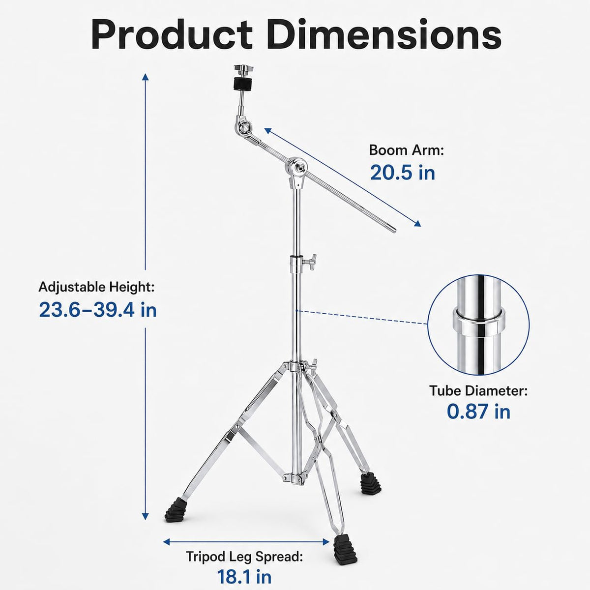Adjustable Boom Cymbal Stand C418