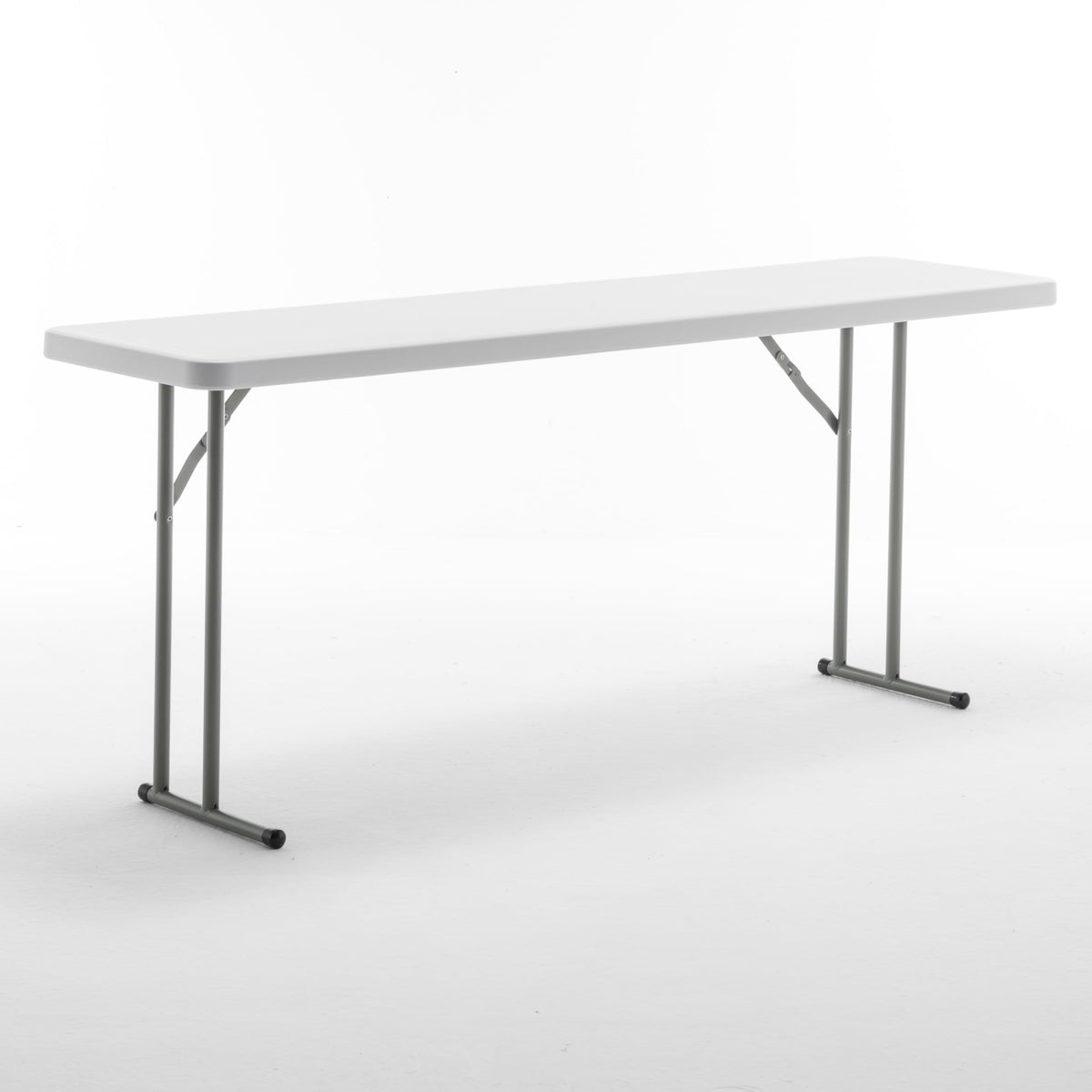 72" White Plastic Folding Seminar Table H228443