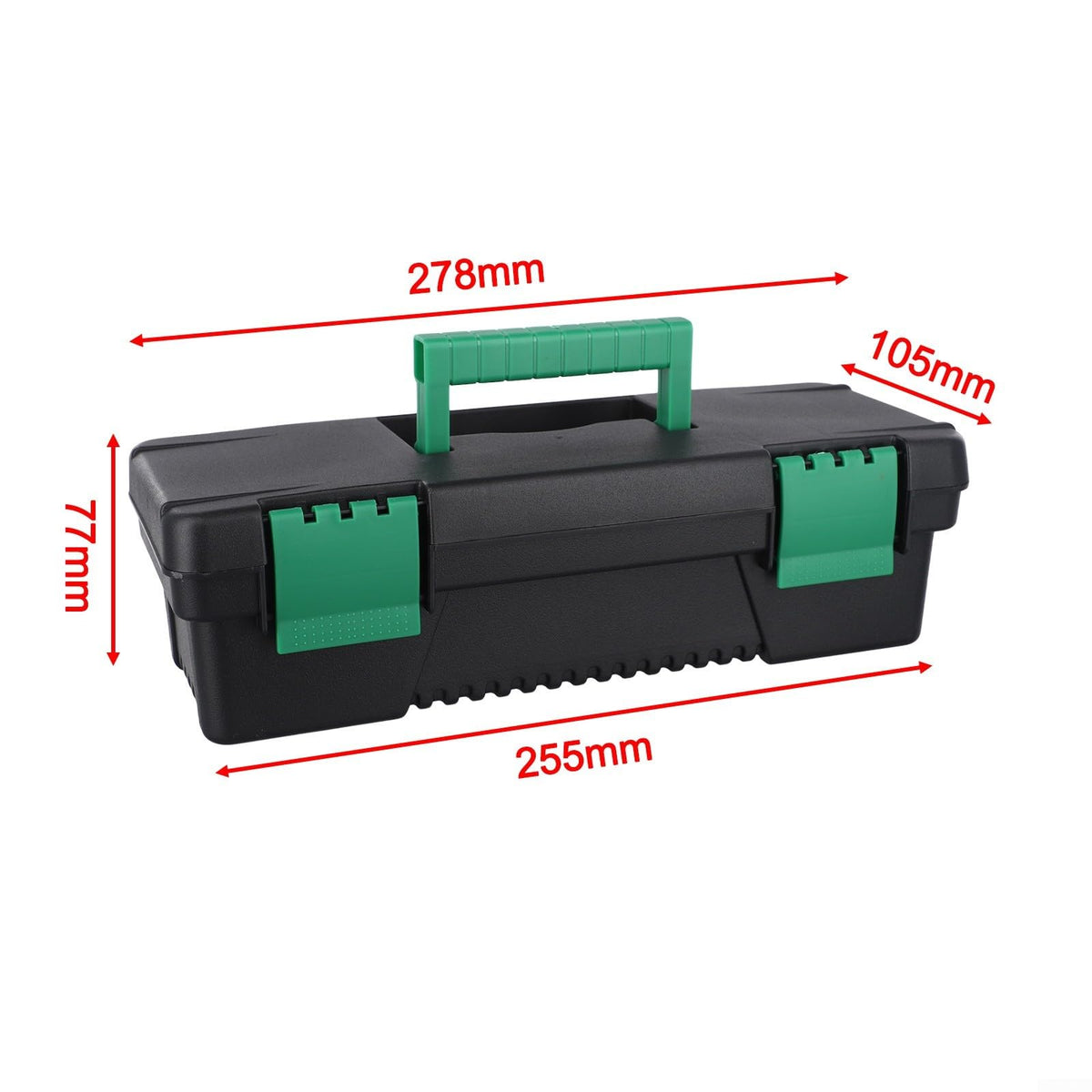 10 Inch Black PP Storage Case with Secure Lock Buckle U933