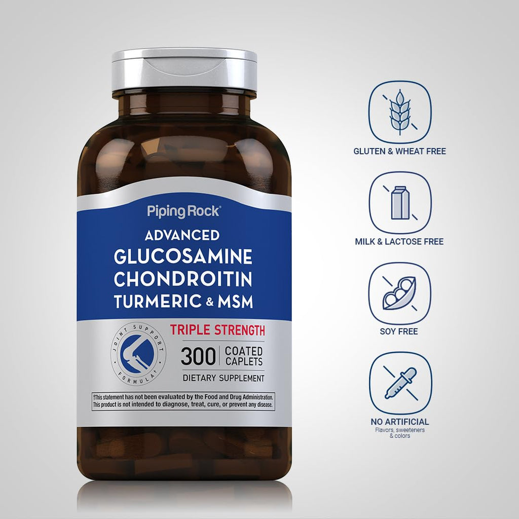 Glucosamine Chondroitin MSM Turmeric 300 Caplets T36120