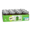 16-Ounce Glass Mason Jar with Lids and Bands, 12-Count T372666