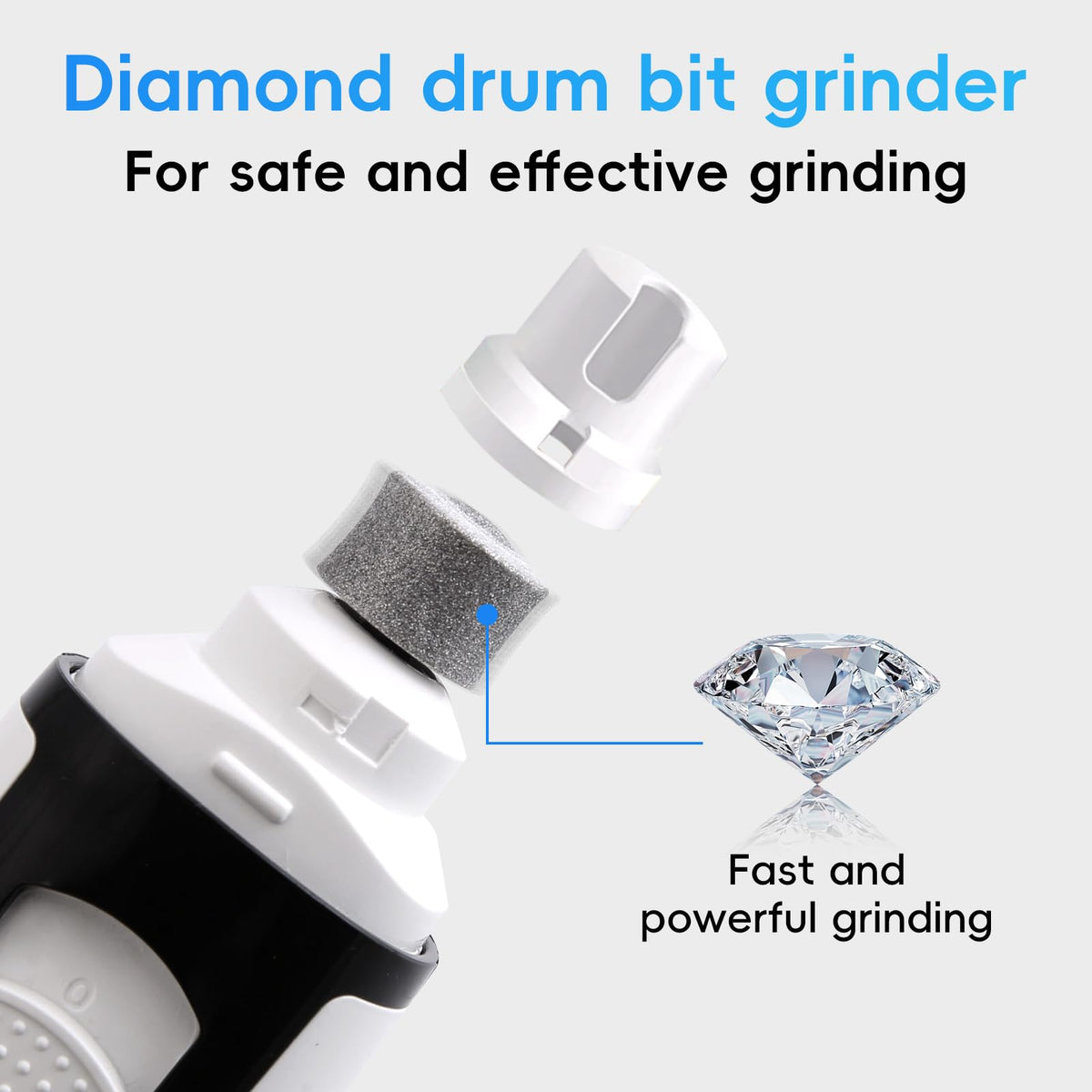 2-Speed Whisper-Quiet Electric Dog Nail Grinder T996733