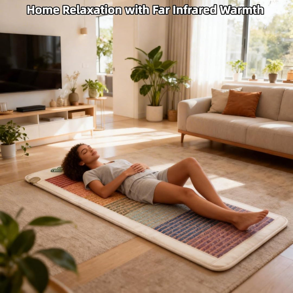 7-Chakra Gemstone Far Infrared Crystal Heating Mat A6205