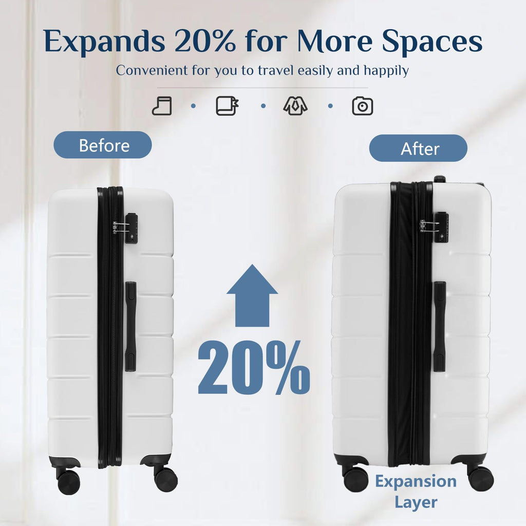 20 Inch Carry On Luggage with Spinner Wheels P6331