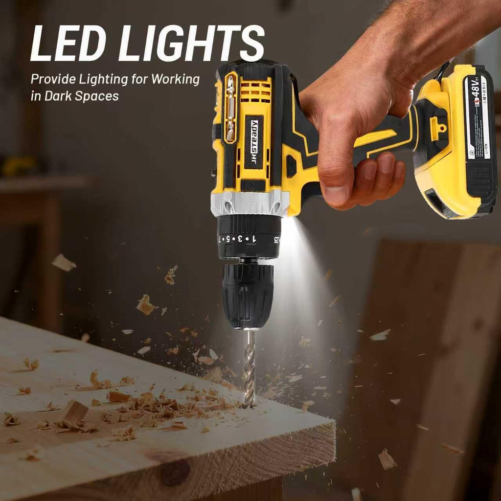 21V Cordless Drill Driver Kit with 2 Batteries & Charger C3035