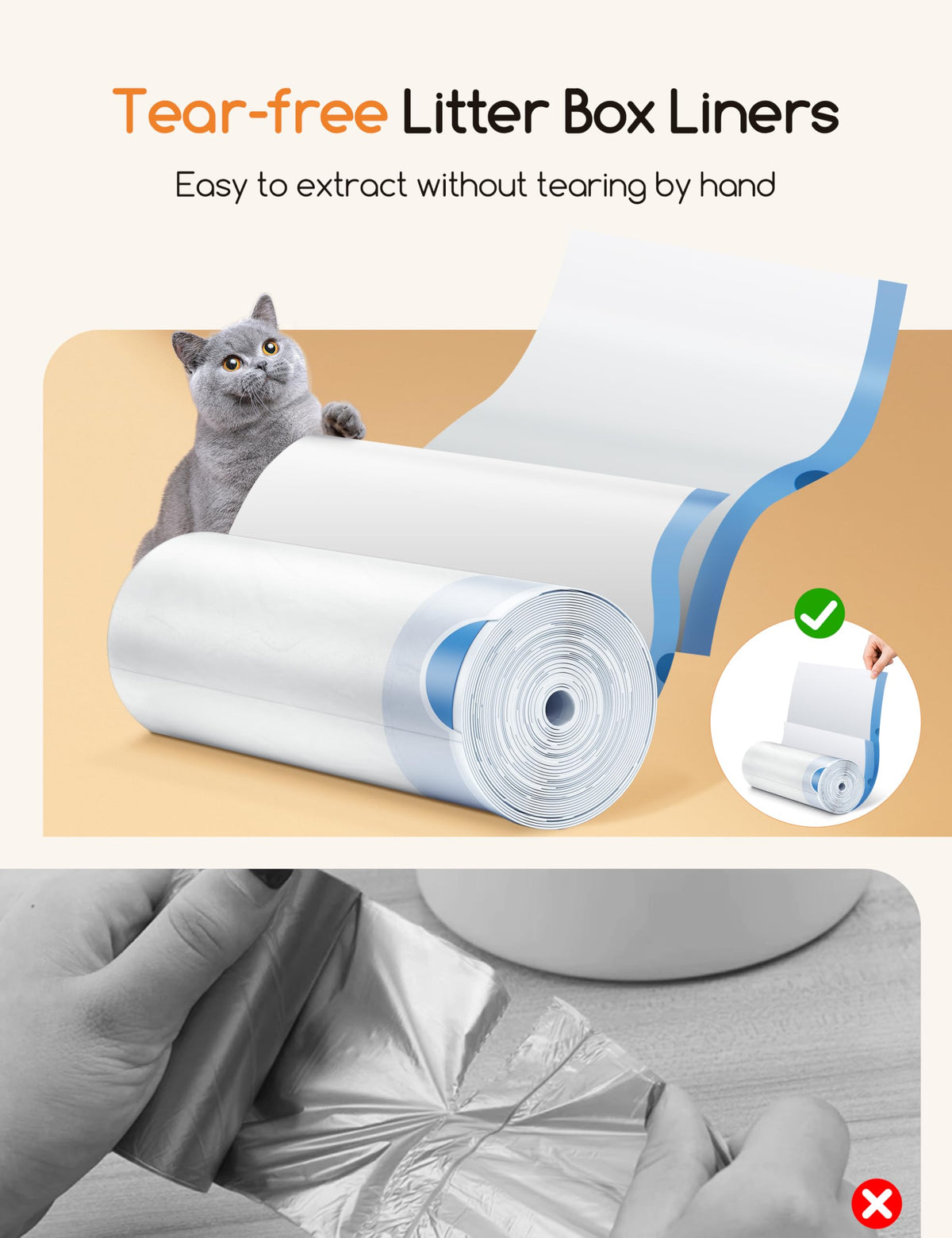 Cat Litter Box Liners Heavy Duty C23042