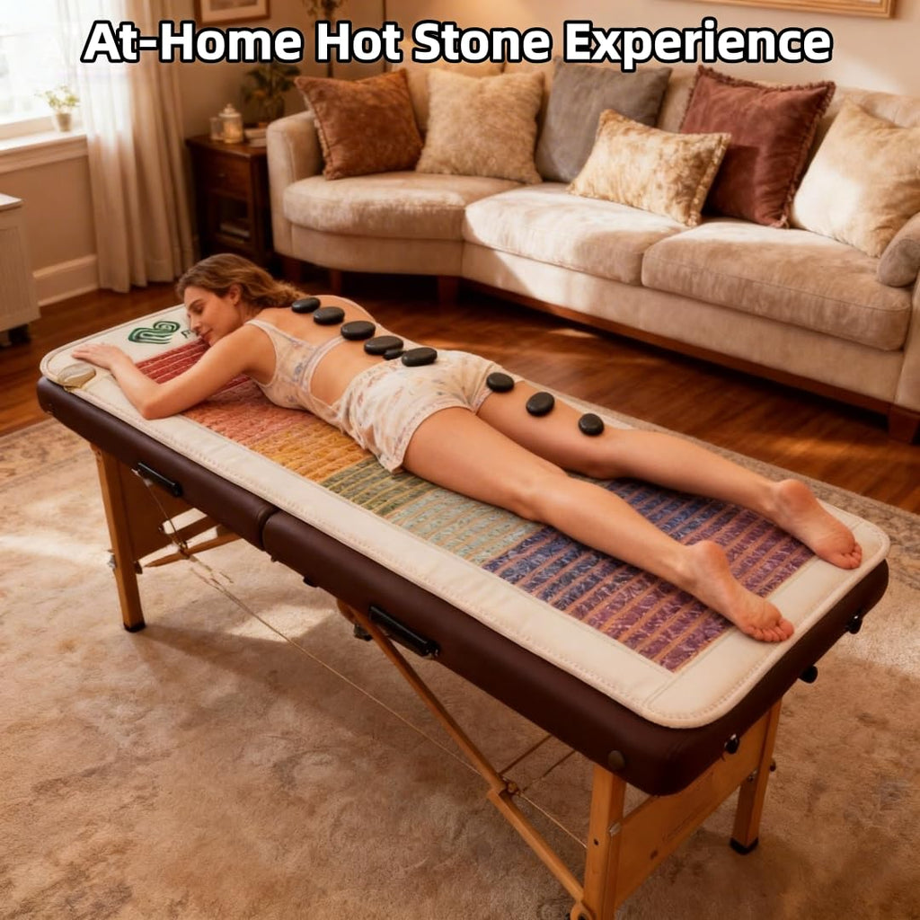 7-Chakra Gemstone Far Infrared Crystal Heating Mat A6205