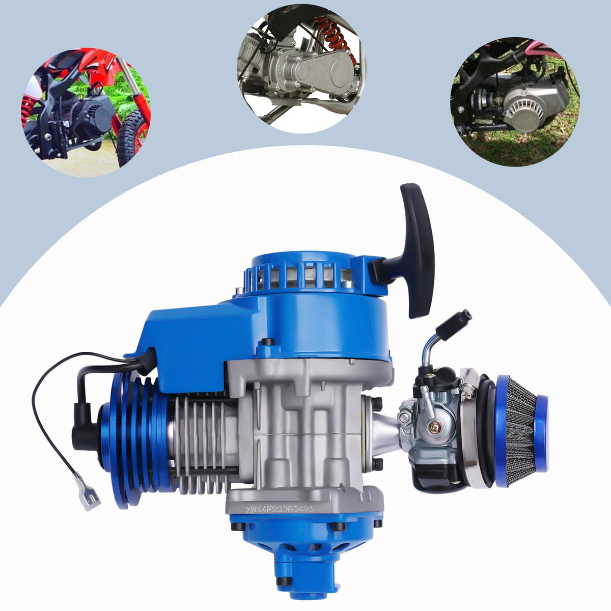 49CC 2-Stroke Air-Cooled Single Cylinder Engine Kit P72138