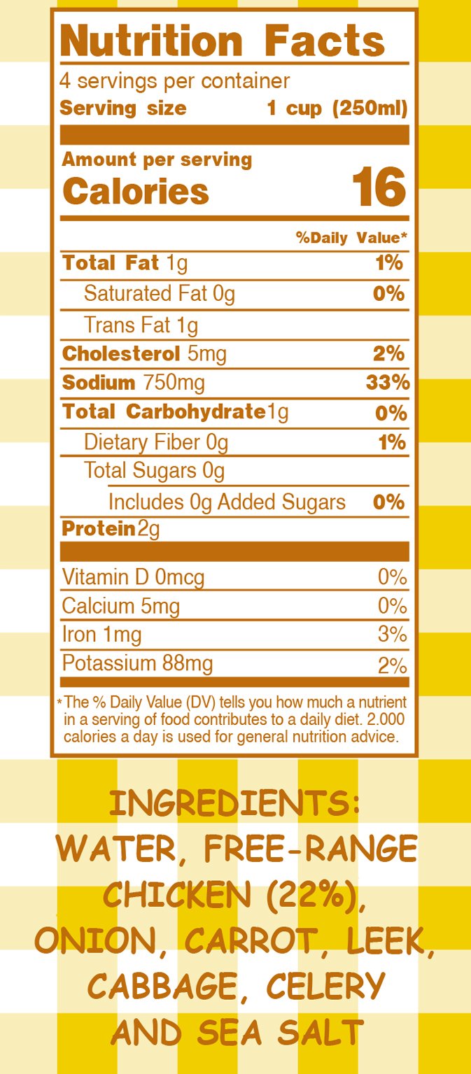 100% Natural Chicken Broth 33.83 Ounce C48463