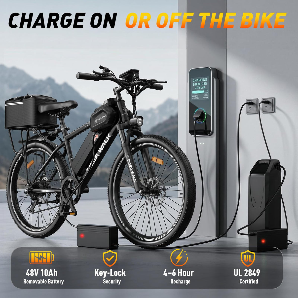 26" Electric Mountain Bike 48V 10Ah 7-Speed I65963