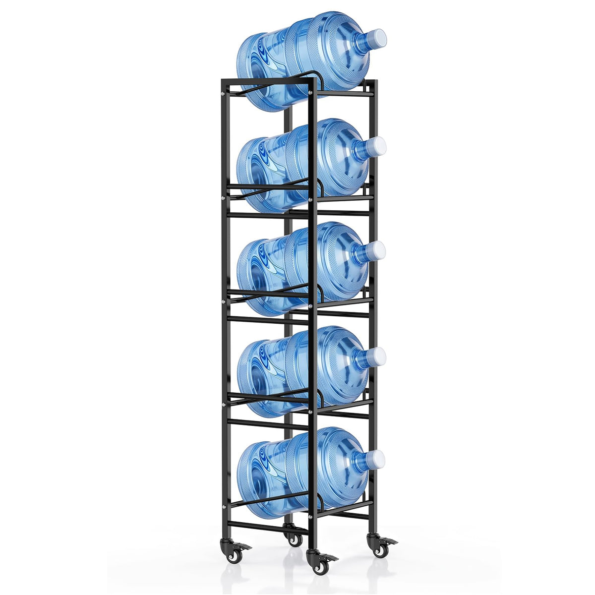 5 Gallon Water Jug Holder with 4 Locking Casters T7703