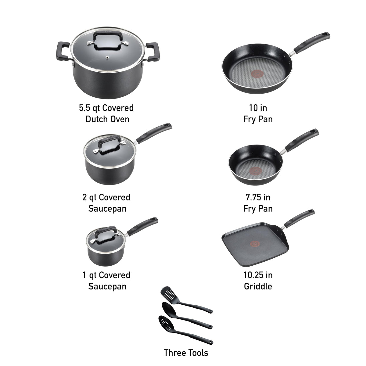 12 Piece Nonstick Cookware Set X794553