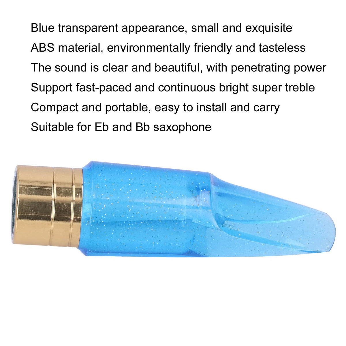 Transparent Bb Alto Saxophone Mouthpiece D1859