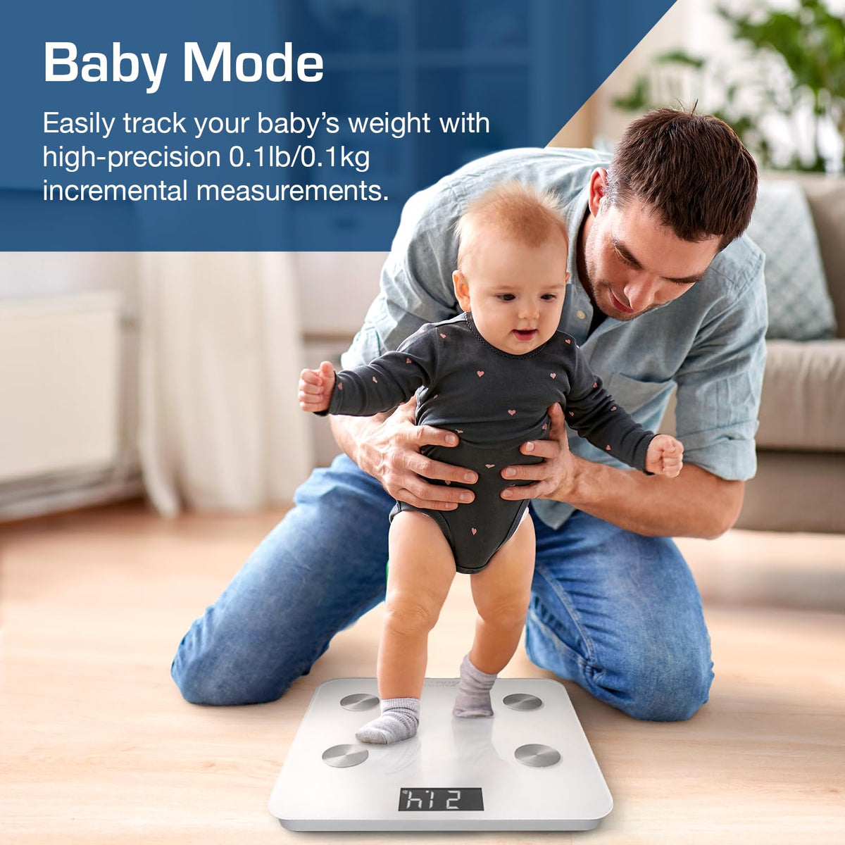 White Digital Bathroom Bluetooth Scale A3250