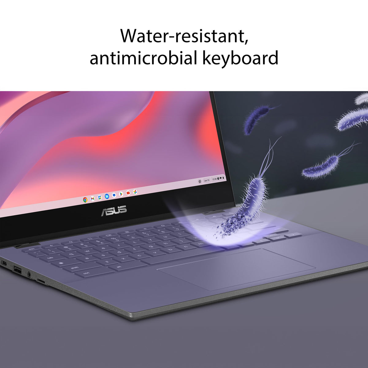 14" HD Anti-Glare Chromebook, MediaTek Kompanio 520, 4GB RAM, 64GB eMMC, Gray A92437