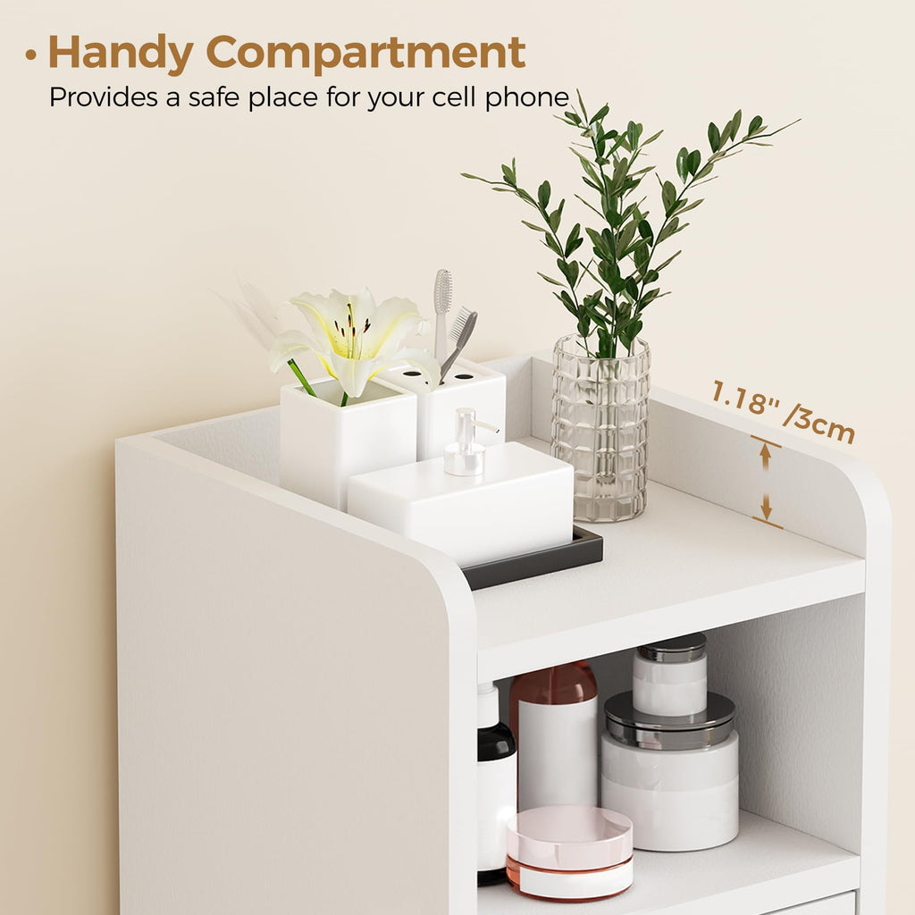 Small 2 Doors Narrow Bathroom Storage Cabinet U28123