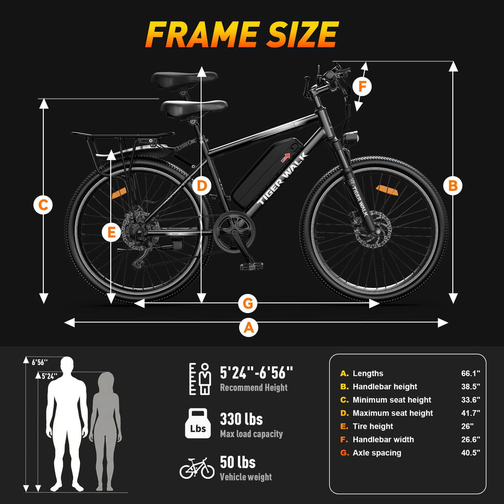 26" Electric Mountain Bike 48V 10Ah 7-Speed I65963