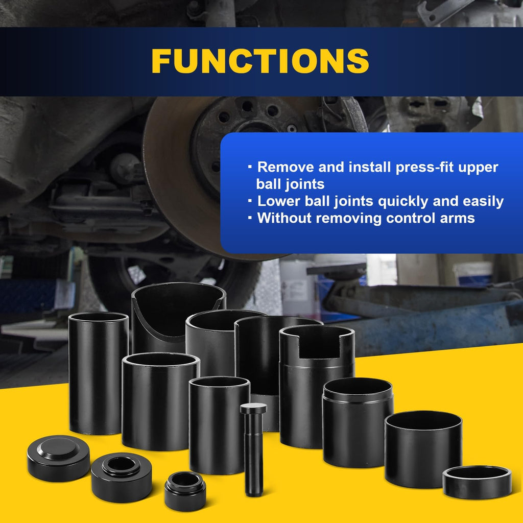 14 Pc Ball Joint Remover Installer Adapter Tool Set T883633