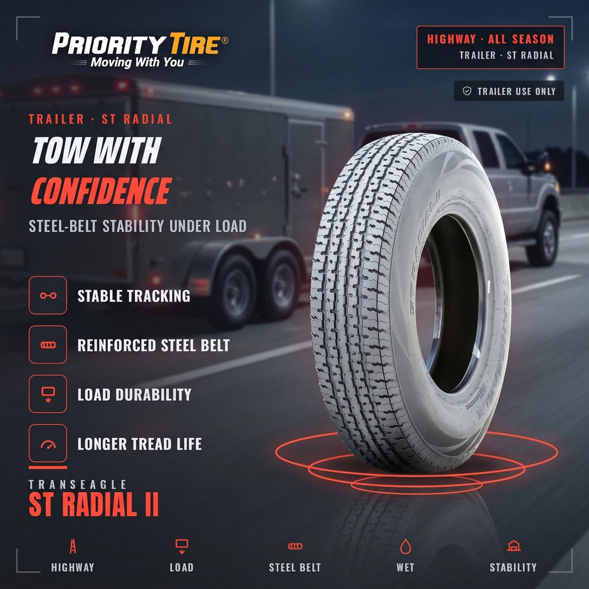 ST225/75R15 All Season Tire A65384