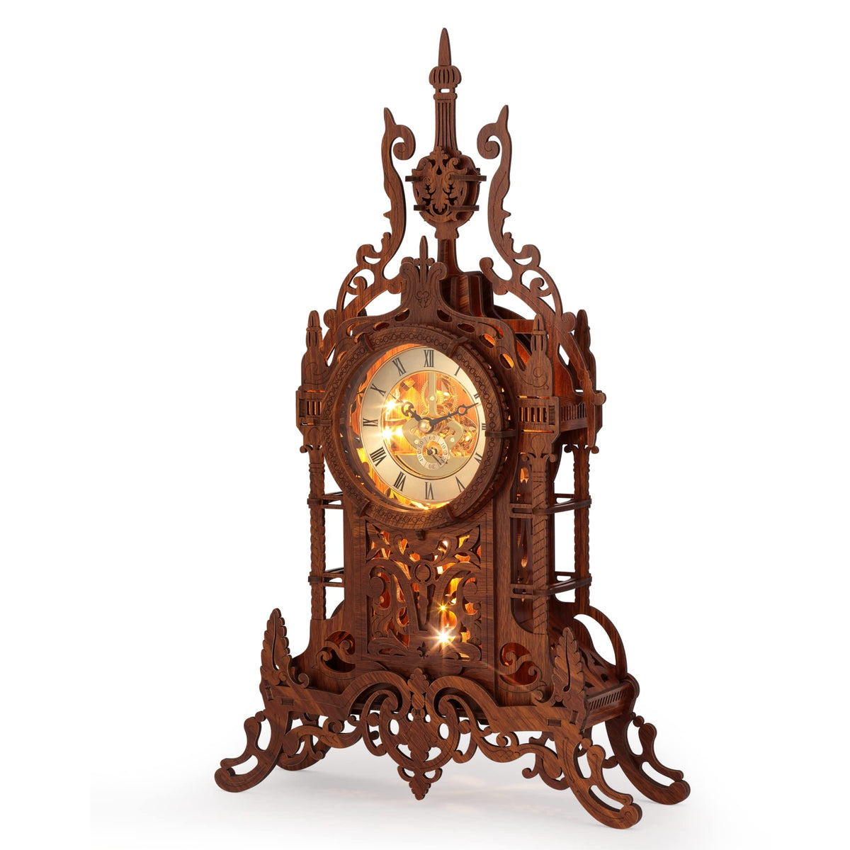 LED 3D Wood Puzzle Clock Tower S21408