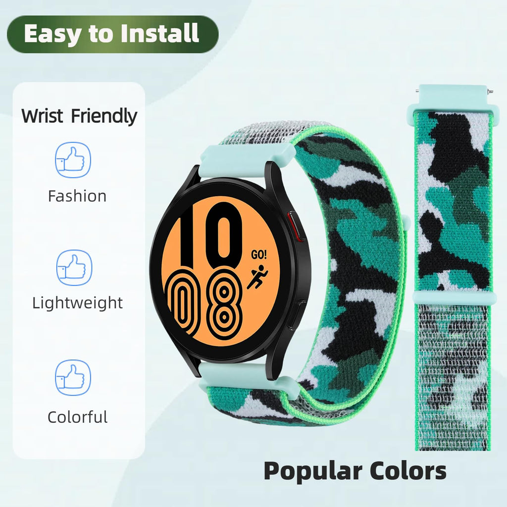3 Pack 20mm Nylon Sport Loop Band Camouflage H116267