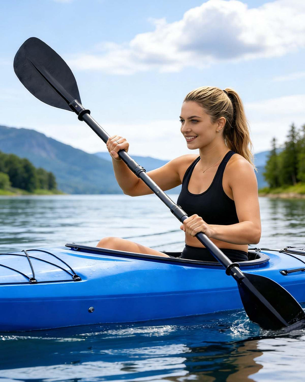 Adjustable Kayak Paddle 60-90" Stainless Steel J2768