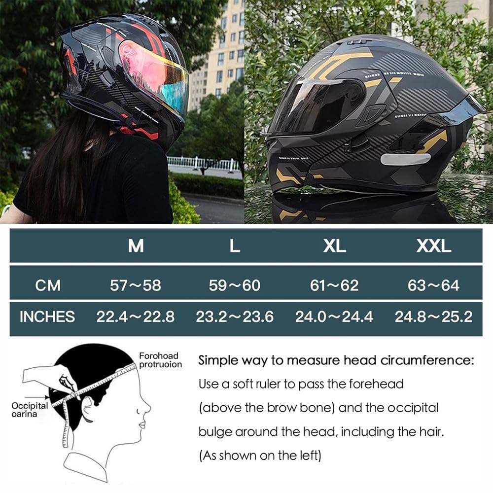 DOT Approved Flip Up Full Face Modular Motorcycle Helmet A192341