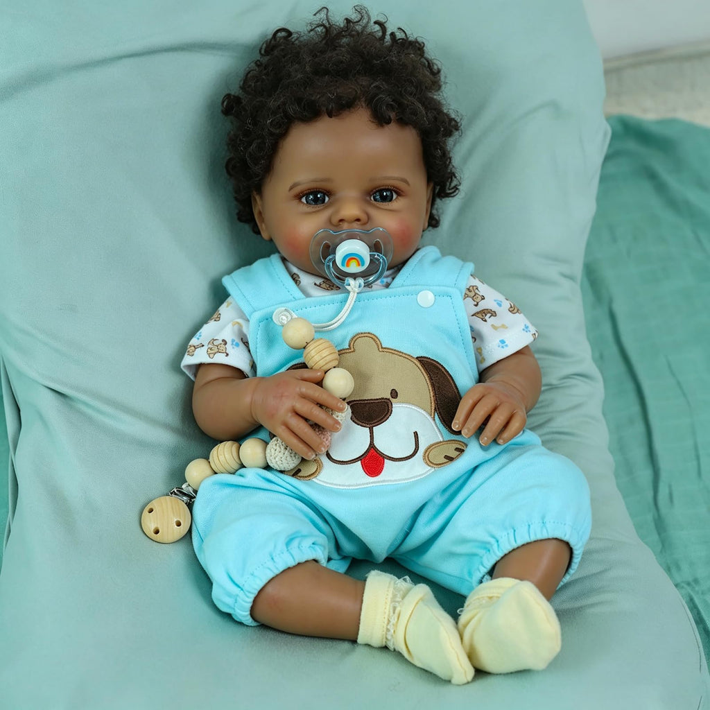 Black 20 Inch Reborn Baby Doll O396